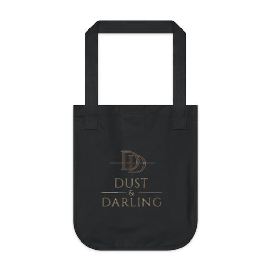 Dust & Darling Logo Canvas Tote — Organic Cotton Market Bag