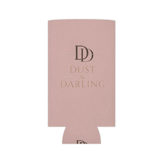 Dust & Darling Pink Can Cooler – Elegant Pale Blush Beverage Insulator