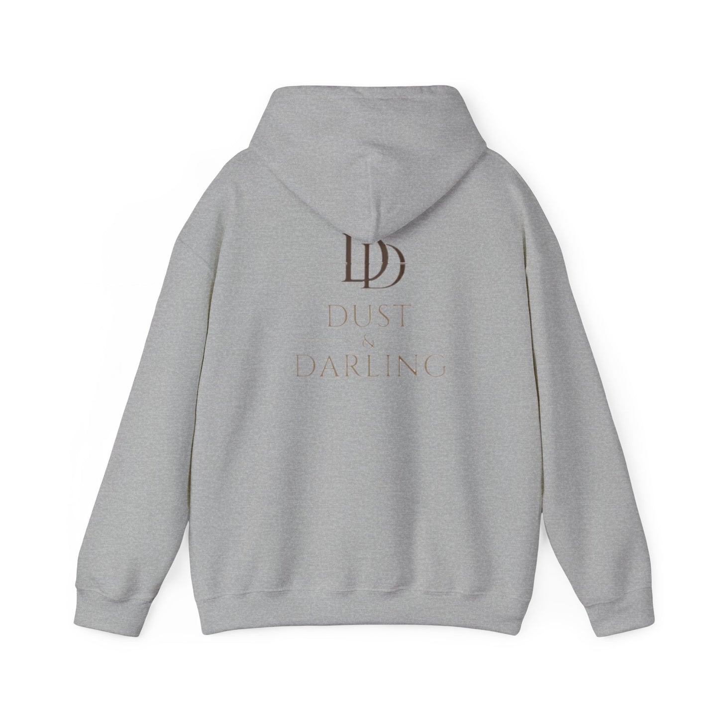 Dust & Darling Logo Hoodie — Minimal Luxury White Pullover