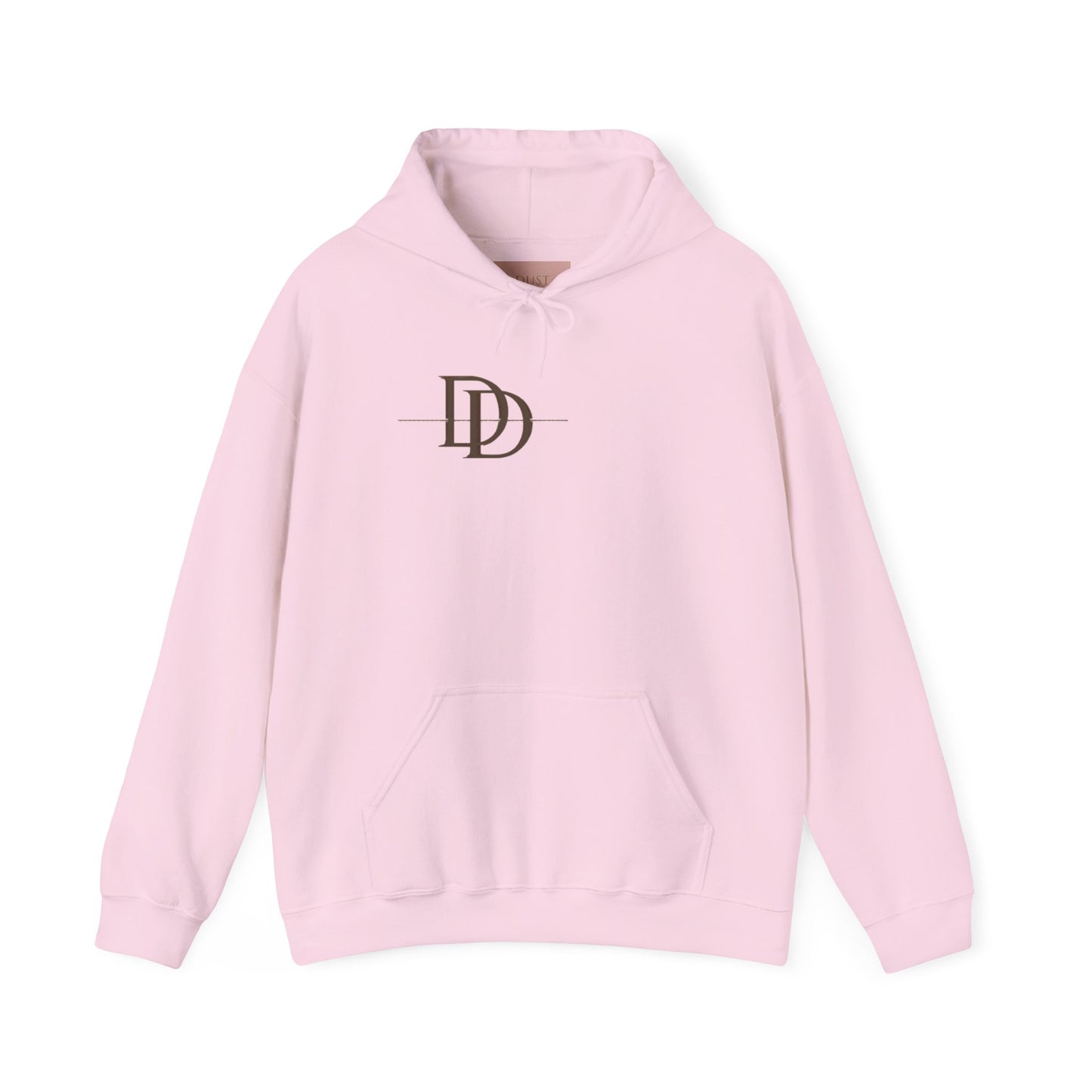 Dust & Darling Logo Hoodie — Minimal Luxury White Pullover