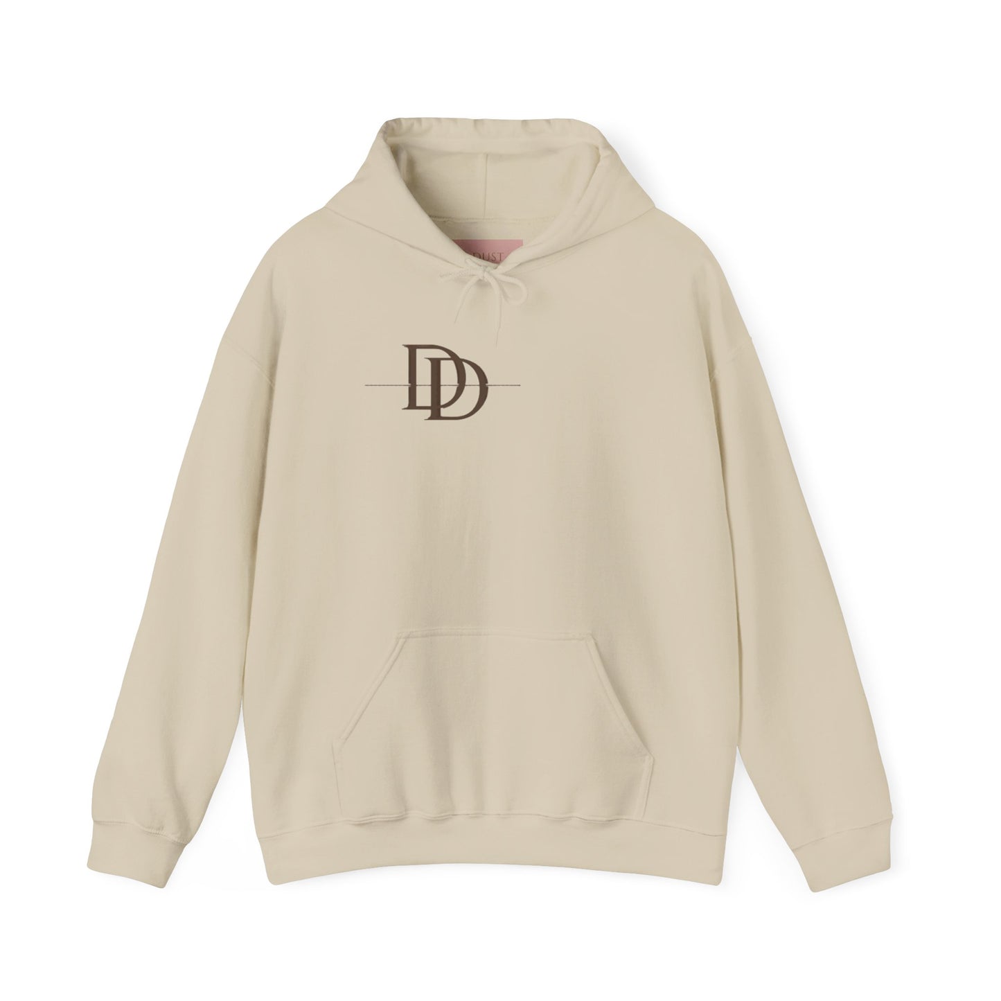 Dust & Darling Logo Hoodie — Minimal Luxury White Pullover