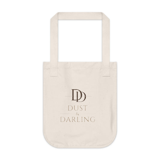 Dust & Darling Logo Canvas Tote — Organic Cotton Market Bag