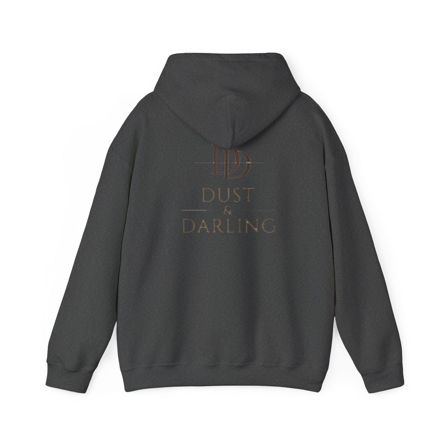 Dust & Darling Logo Hoodie — Minimal Luxury White Pullover