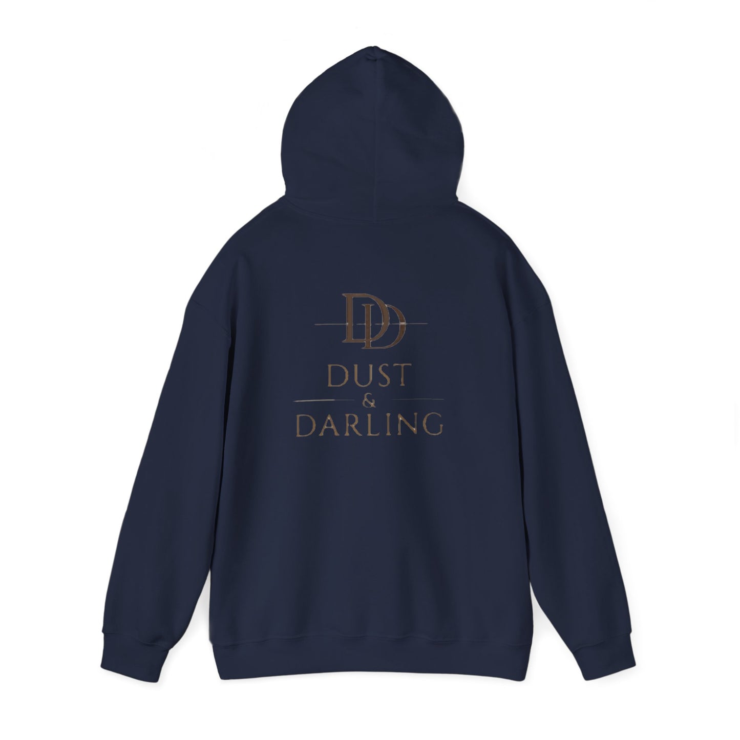 Dust & Darling Logo Hoodie — Minimal Luxury White Pullover