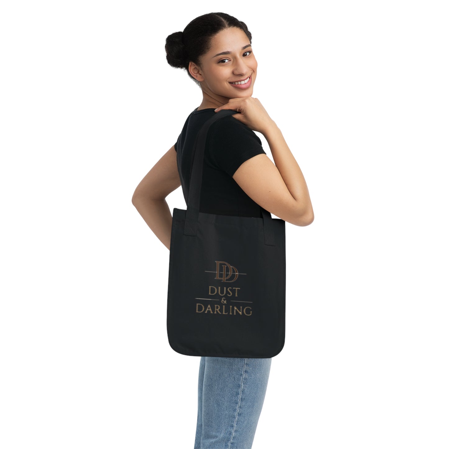 Dust & Darling Logo Canvas Tote — Organic Cotton Market Bag