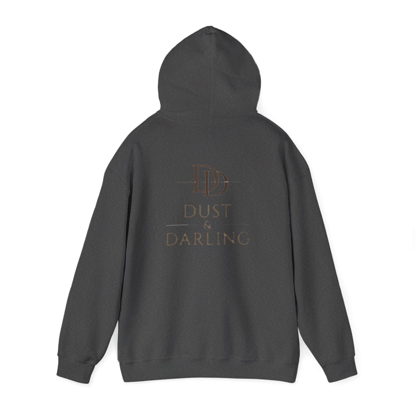 Dust & Darling Logo Hoodie — Minimal Luxury White Pullover