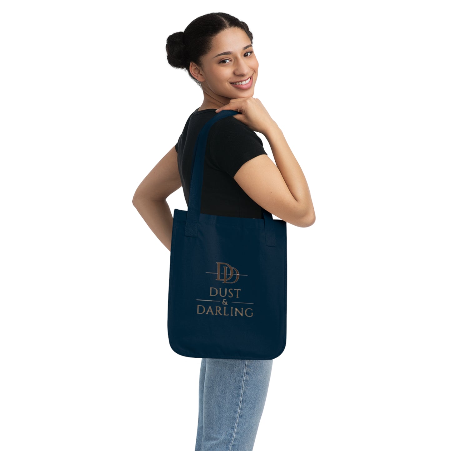Dust & Darling Logo Canvas Tote — Organic Cotton Market Bag