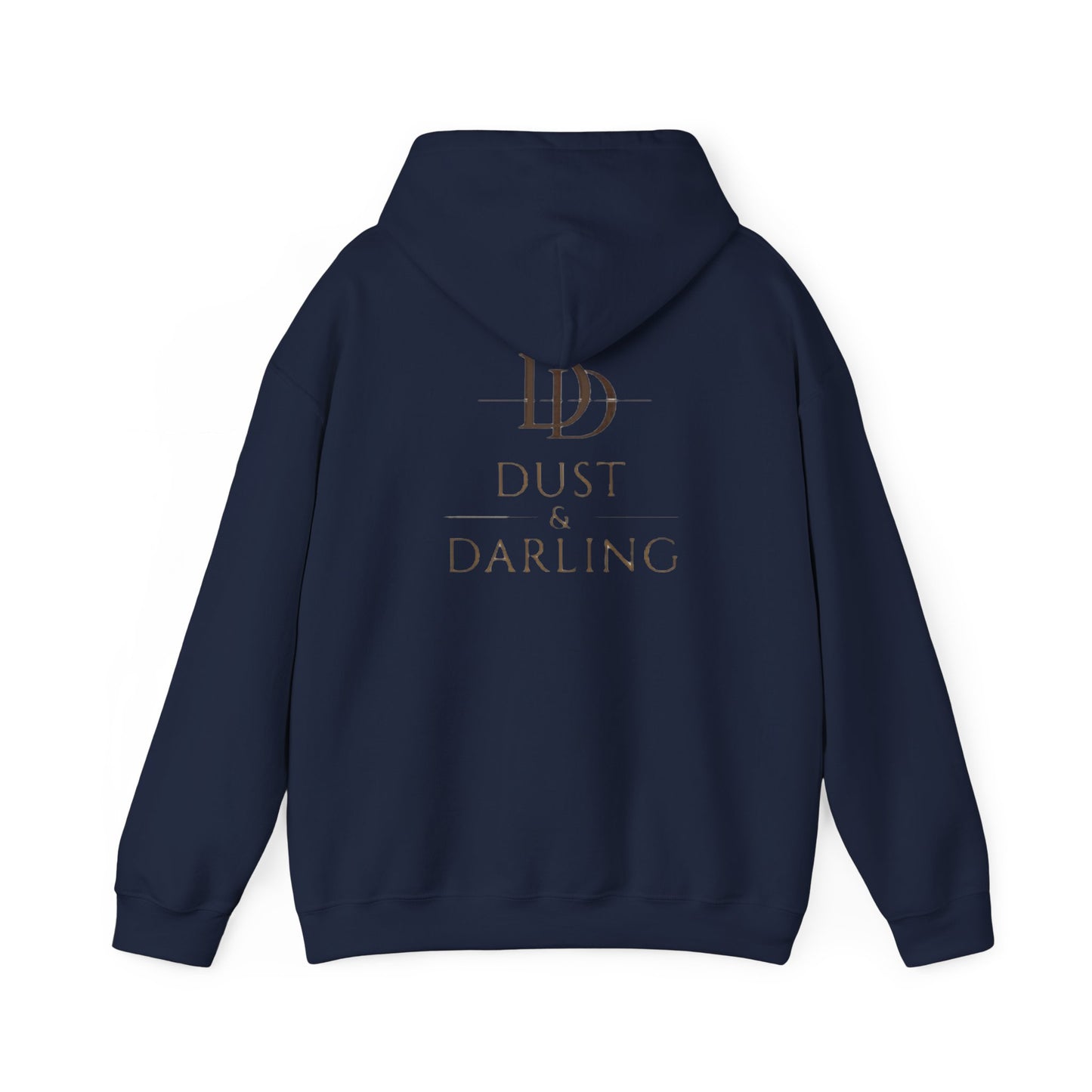 Dust & Darling Logo Hoodie — Minimal Luxury White Pullover