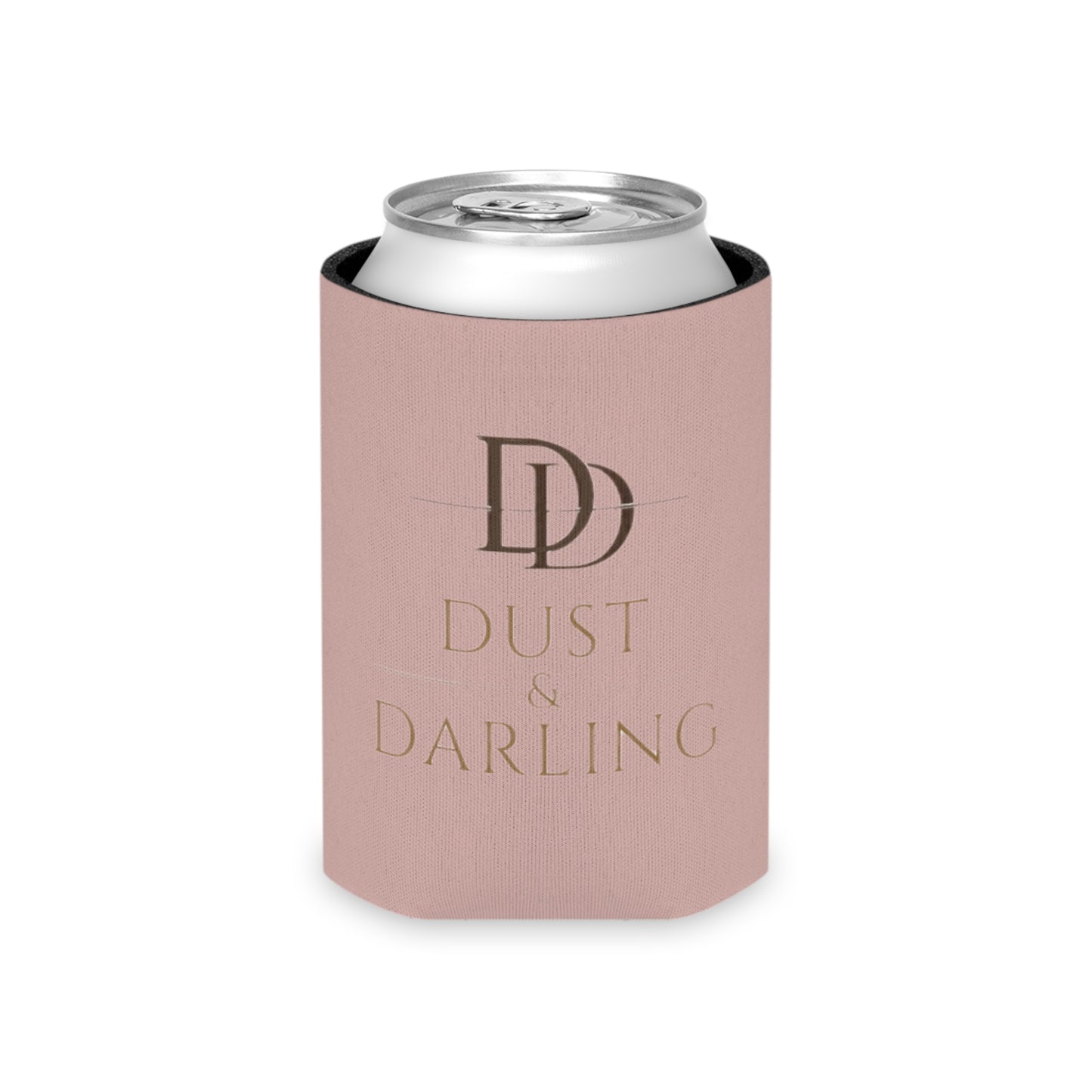 Dust & Darling Pink Can Cooler – Elegant Pale Blush Beverage Insulator