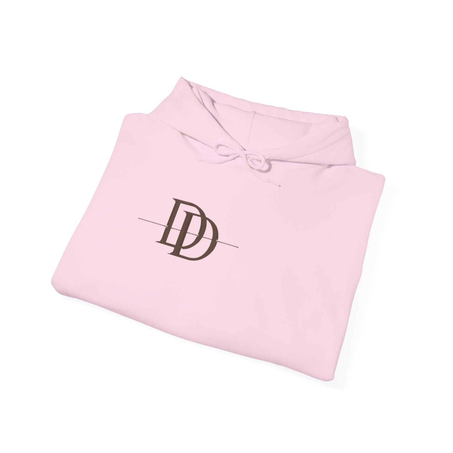 Dust & Darling Logo Hoodie — Minimal Luxury White Pullover