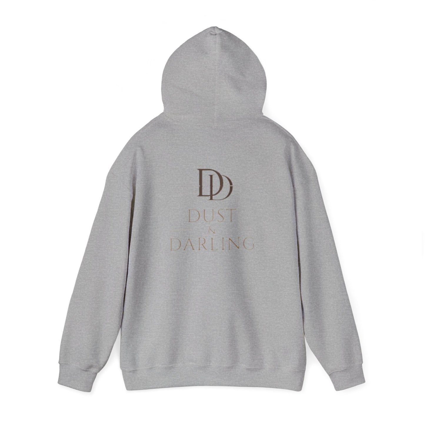 Dust & Darling Logo Hoodie — Minimal Luxury White Pullover
