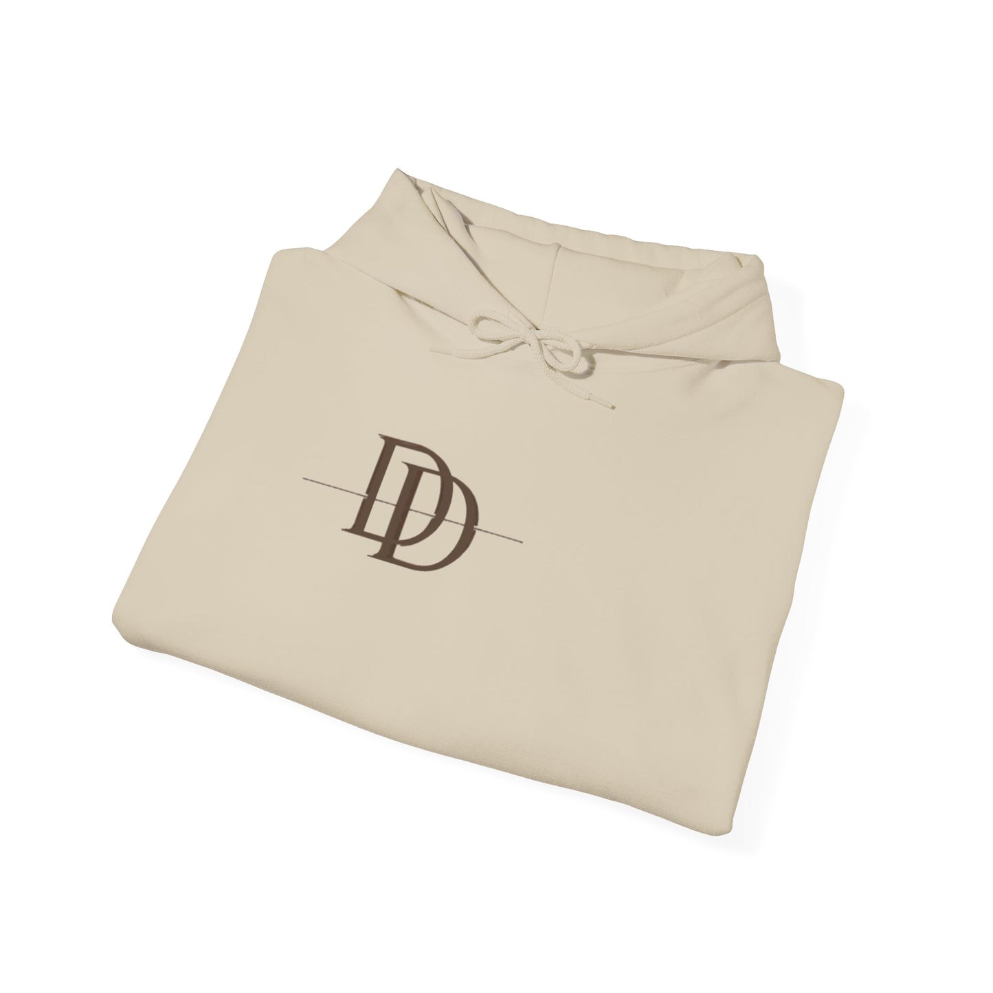 Dust & Darling Logo Hoodie — Minimal Luxury White Pullover